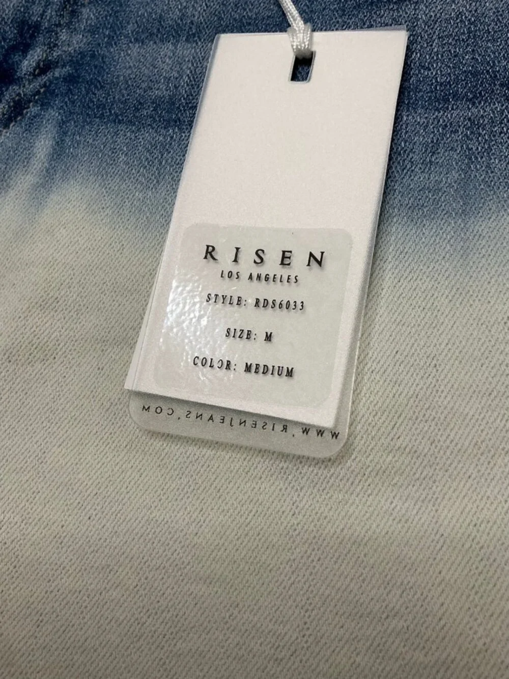 Risen High Rise shorts Ombre Frayed Size Medium NWT